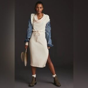 NWT Daily Practice by Anthropologie Cowl Neck Midi Dress